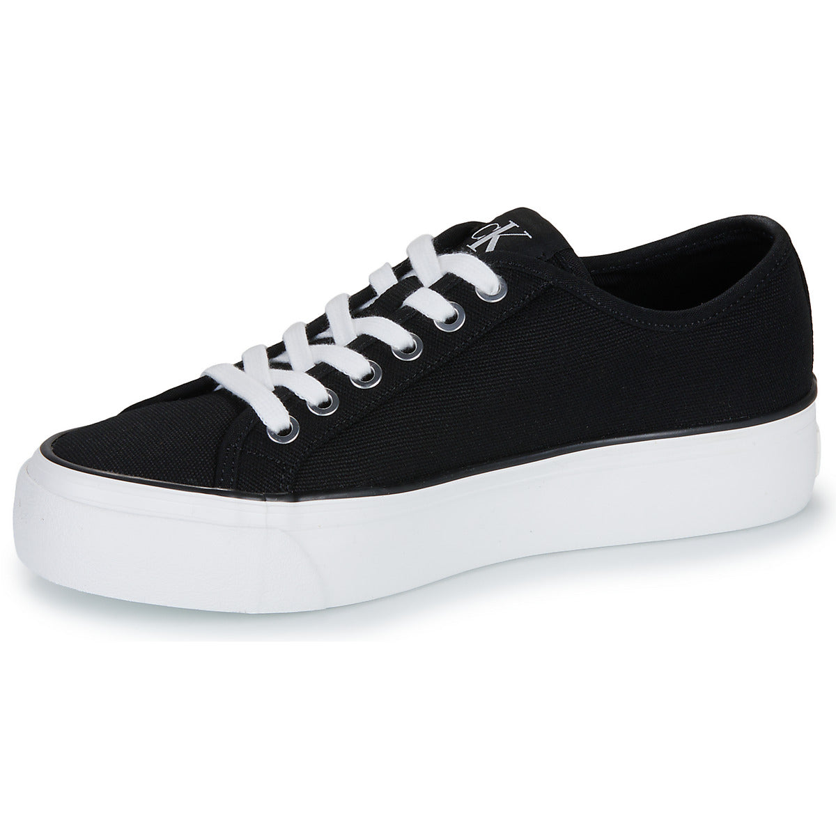 Sneakers basse Donna Calvin Klein Jeans VULC FLATFORM CTN LOGO TAG Nero