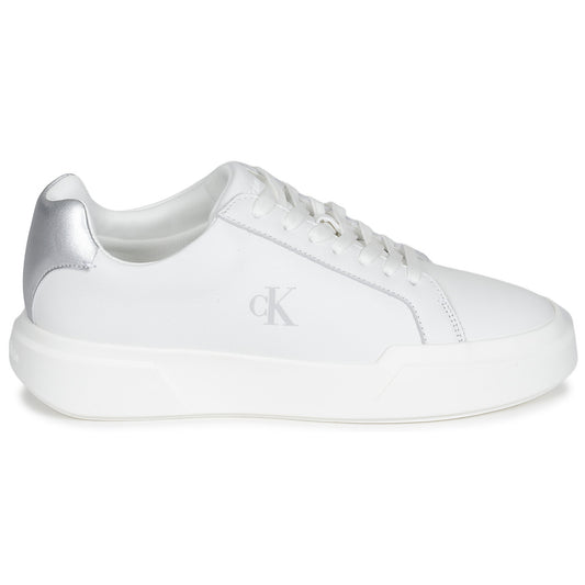 Sneakers basse Donna Calvin Klein Jeans  CHUNKY CUPSOLE LACEUP LTH MET  Bianco