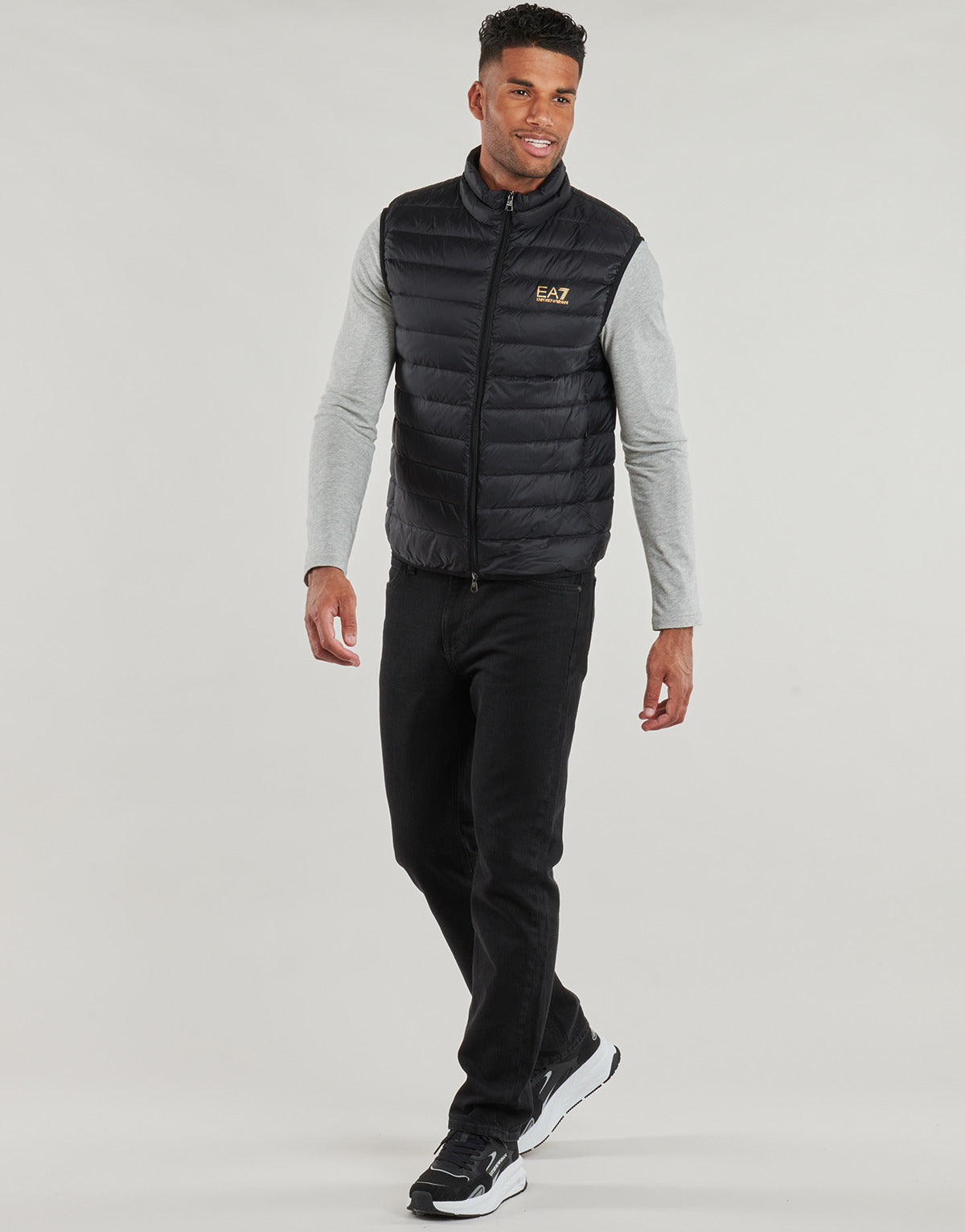 Piumino Uomo Emporio Armani EA7 TRAIN CORE ID DOWN LIGHT VEST CC 8NPQ06 Nero