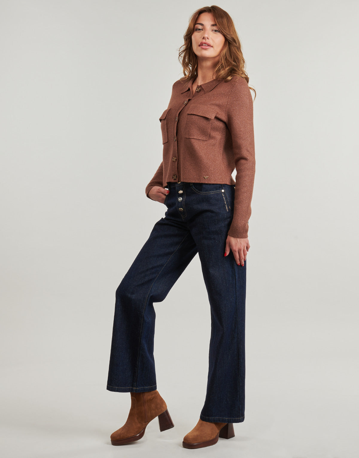 Jeans Flare Donna Les Petites Bombes  MANUELLA  Blu