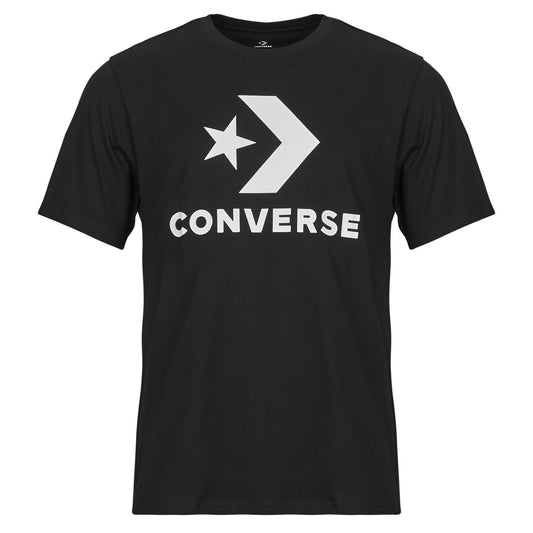 T-shirt Uomo Converse  STANDARD FIT CENTER FRONT LARGE LOGO STAR CHEVRON TEE  Nero