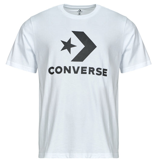 T-shirt Uomo Converse  STANDARD FIT CENTER FRONT LARGE LOGO STAR CHEVRON TEE  Bianco