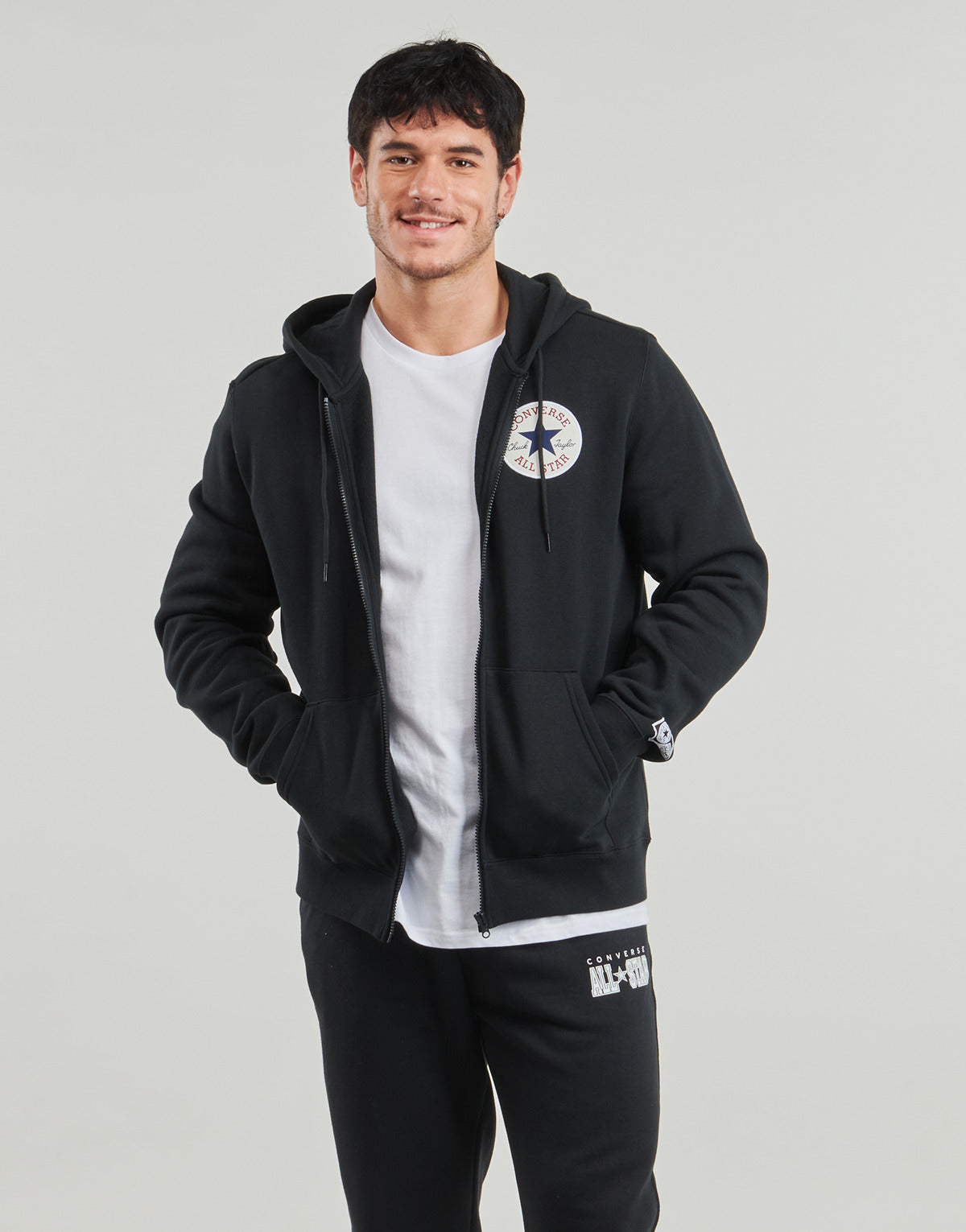 Felpa Uomo Converse  CHUCK FLEECE STANDARD FIT  Nero