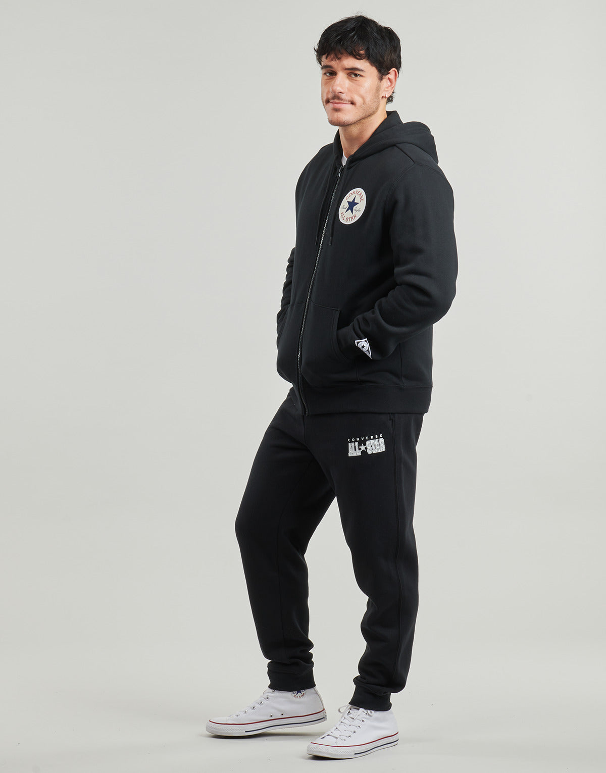 Felpa Uomo Converse  CHUCK FLEECE STANDARD FIT  Nero