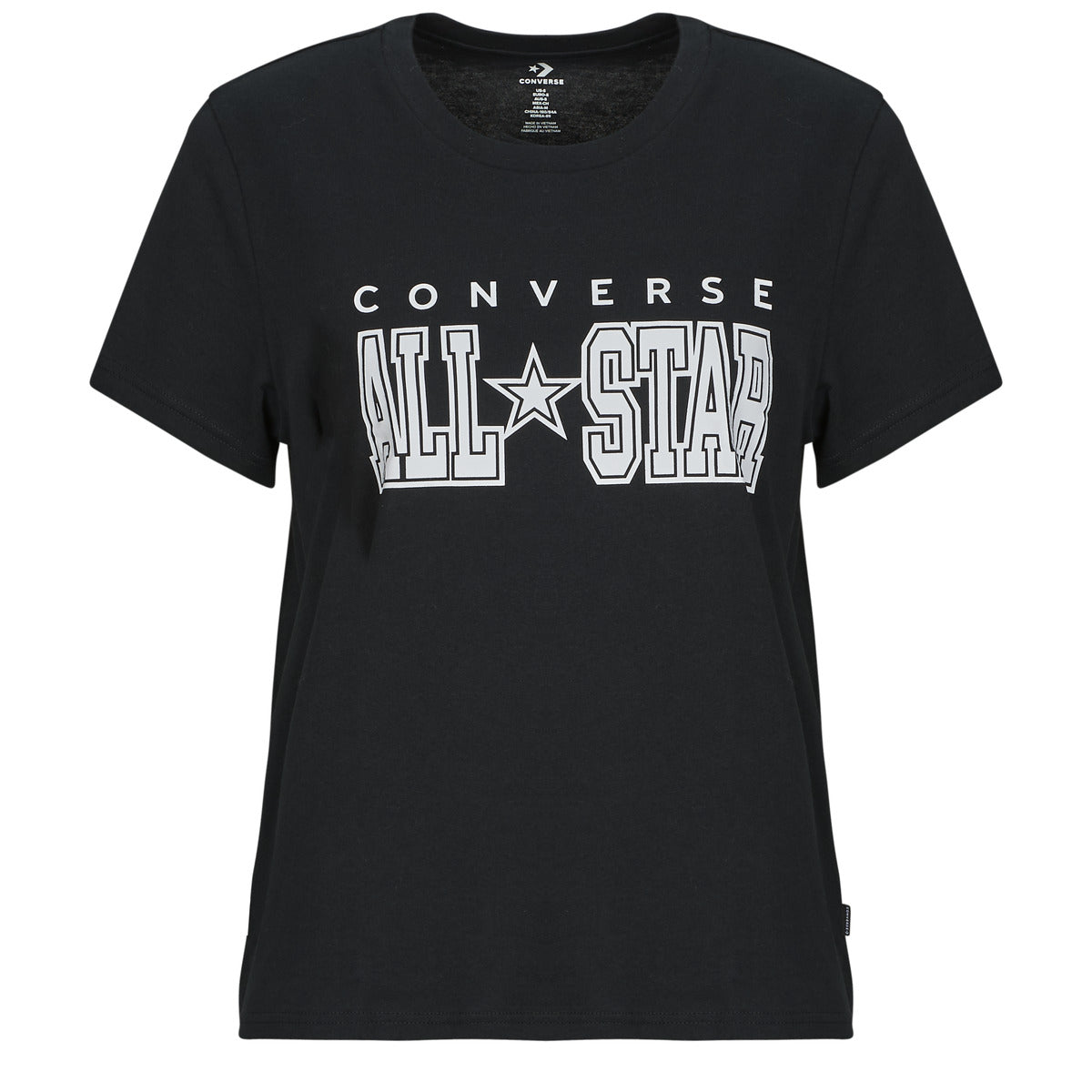 T-shirt Donna Converse  ALL STAR RETRO TEE  Nero