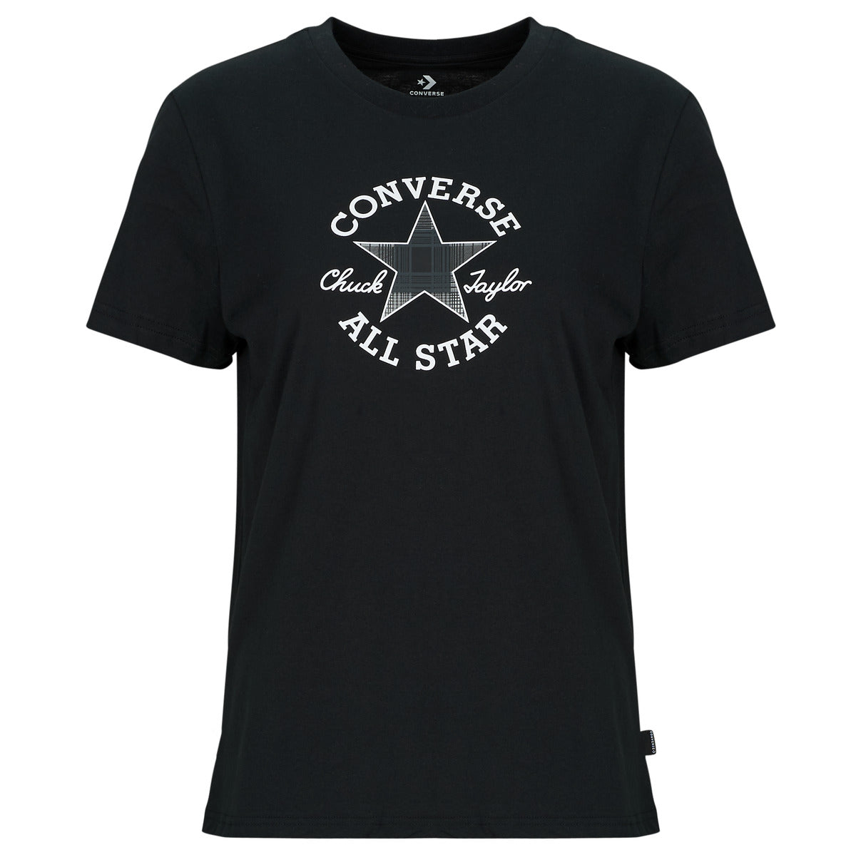 T-shirt Donna Converse  CHUCK PATCH TEE  Nero