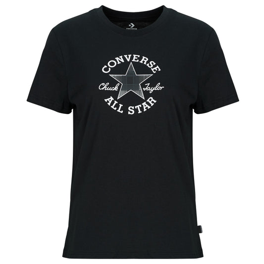 T-shirt Donna Converse  CHUCK PATCH TEE  Nero