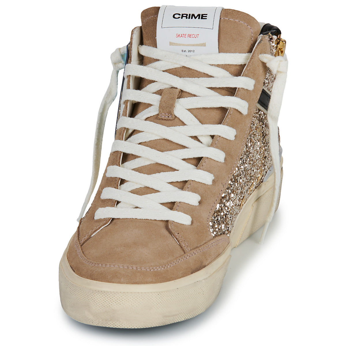 Sneakers alte Donna Crime London  RECUT HIGH  Oro