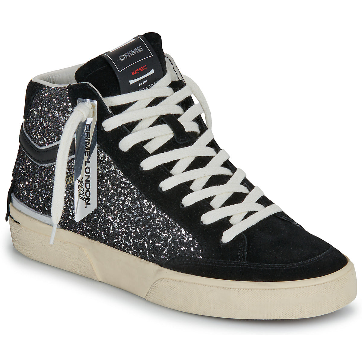 Sneakers alte Donna Crime London  RECUT HIGH  Nero