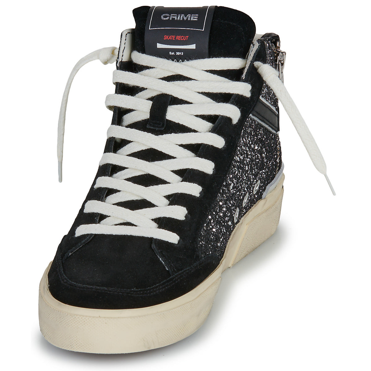 Sneakers alte Donna Crime London  RECUT HIGH  Nero