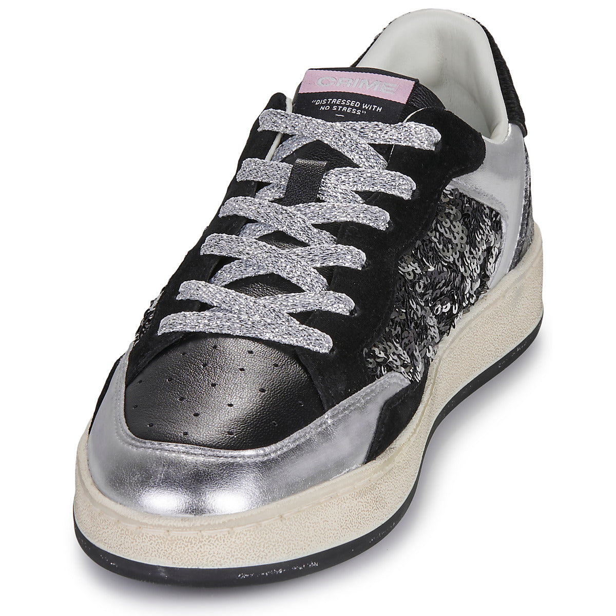 Sneakers basse Donna Crime London  CHELSEA  Nero