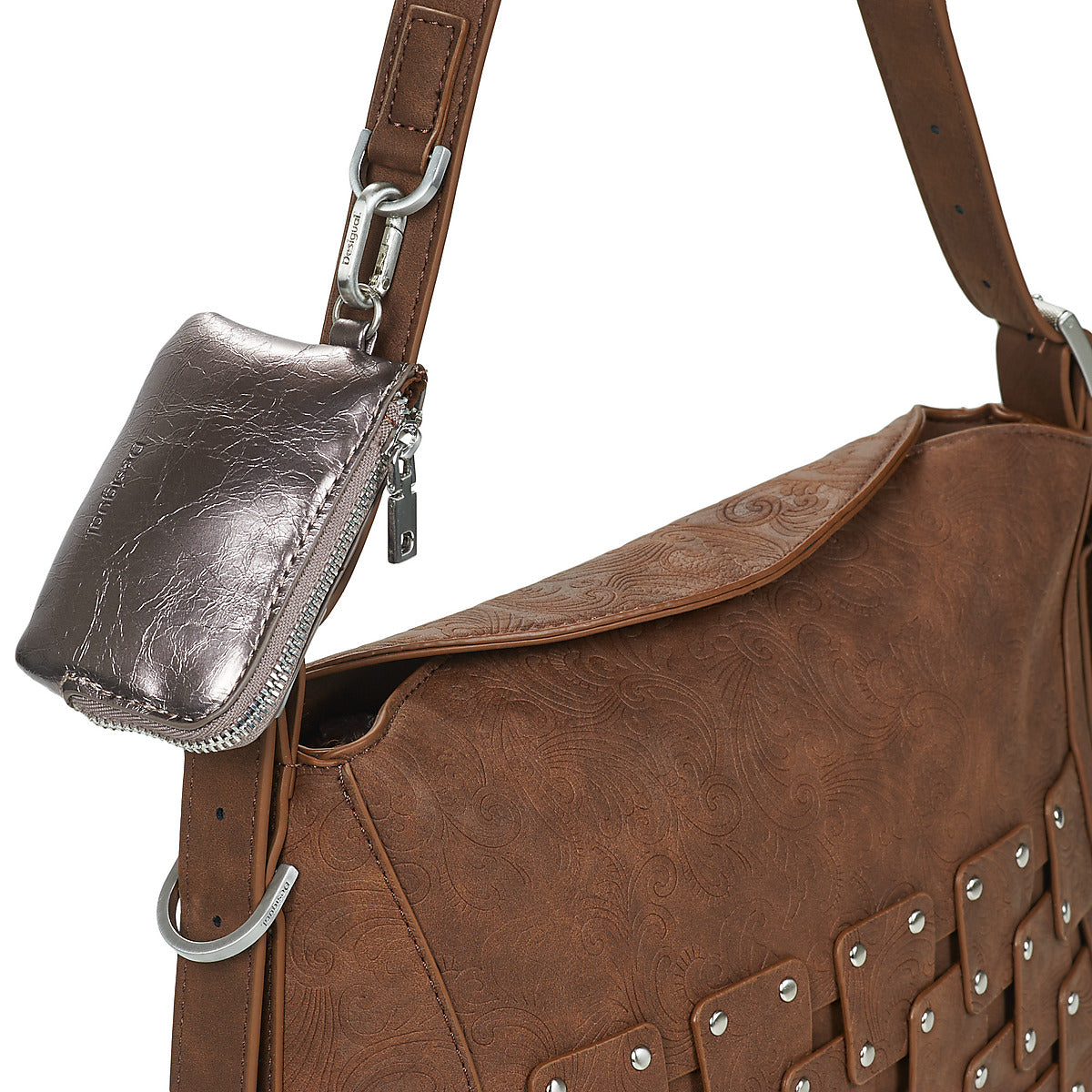 Borsa a spalla Donna Desigual  NEW PATCH 2  Marrone