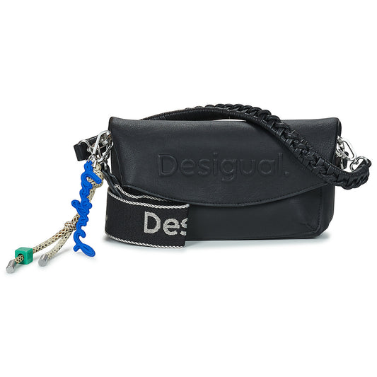 Borsa a tracolla Donna Desigual  HALF LOGO TROKEL  Nero