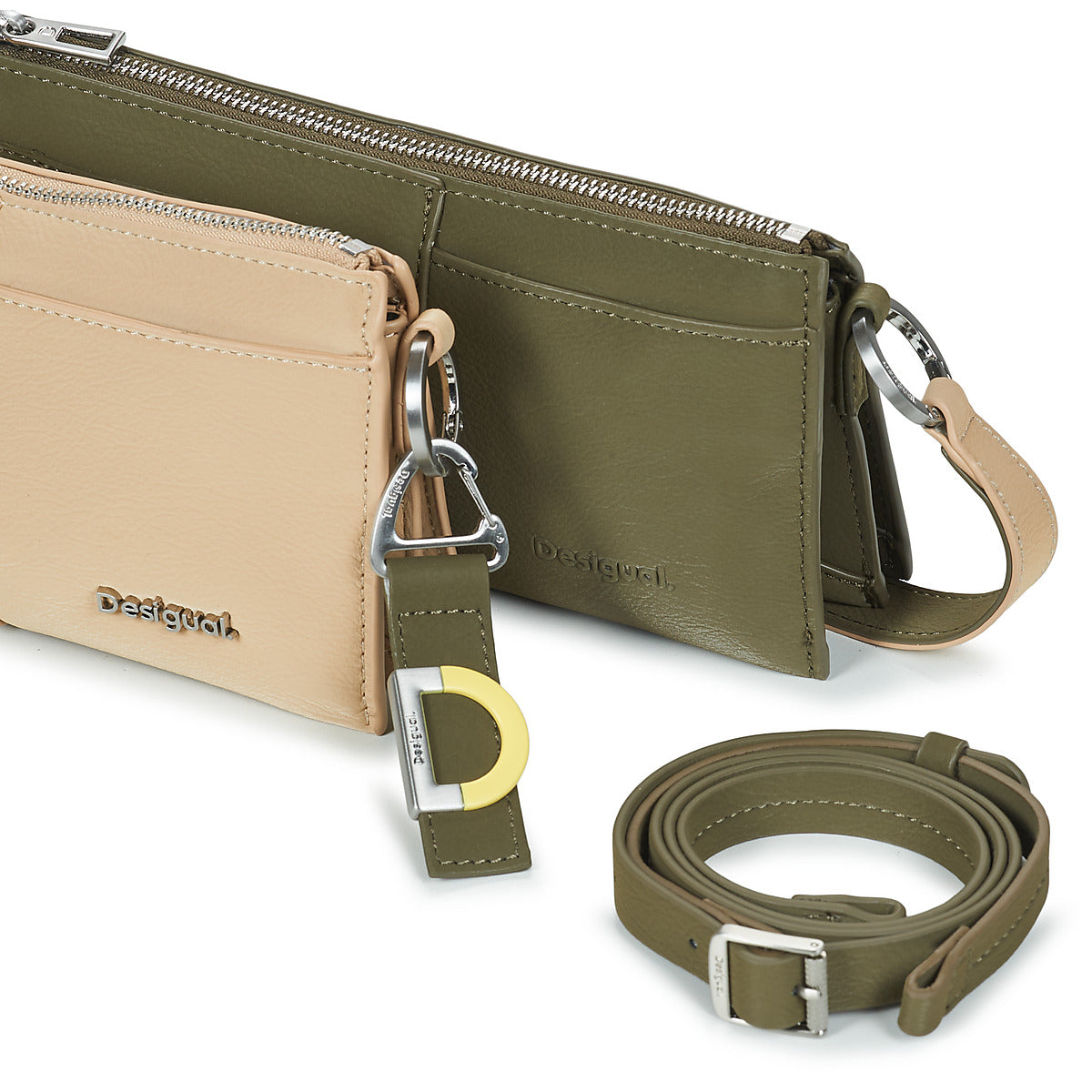 Borsa a spalla Donna Desigual  DELTA NOVA  Beige