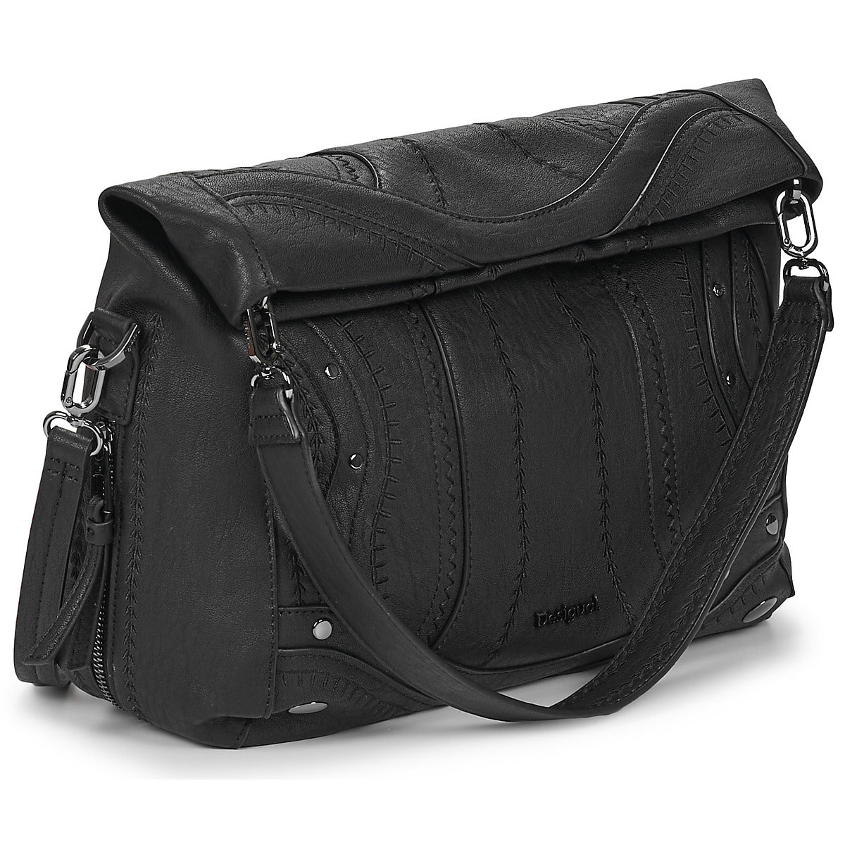 Borsa a tracolla Donna Desigual  EMBRO PATCH LOVERTY  Nero