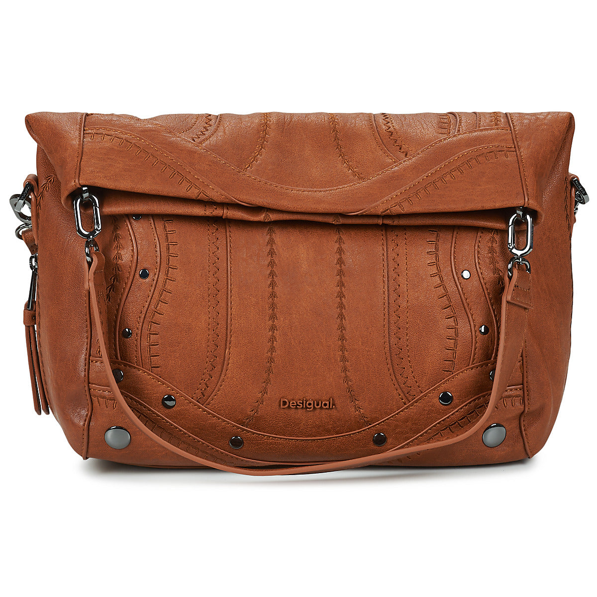 Borsa a tracolla Donna Desigual  EMBRO PATCH LOVERTY  Marrone