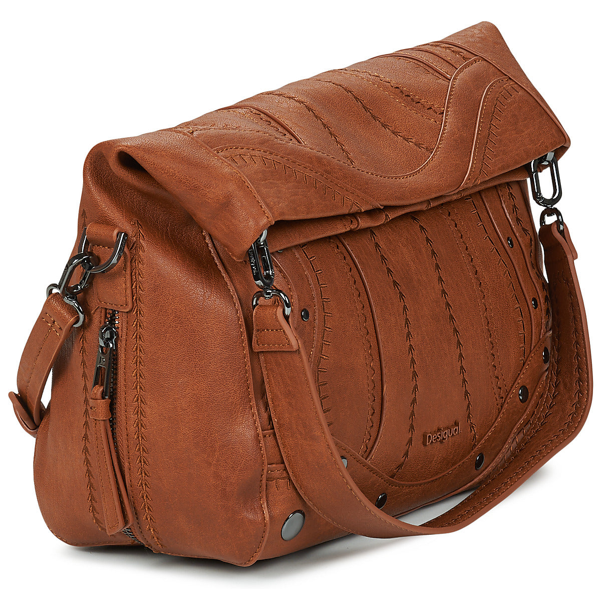 Borsa a tracolla Donna Desigual  EMBRO PATCH LOVERTY  Marrone