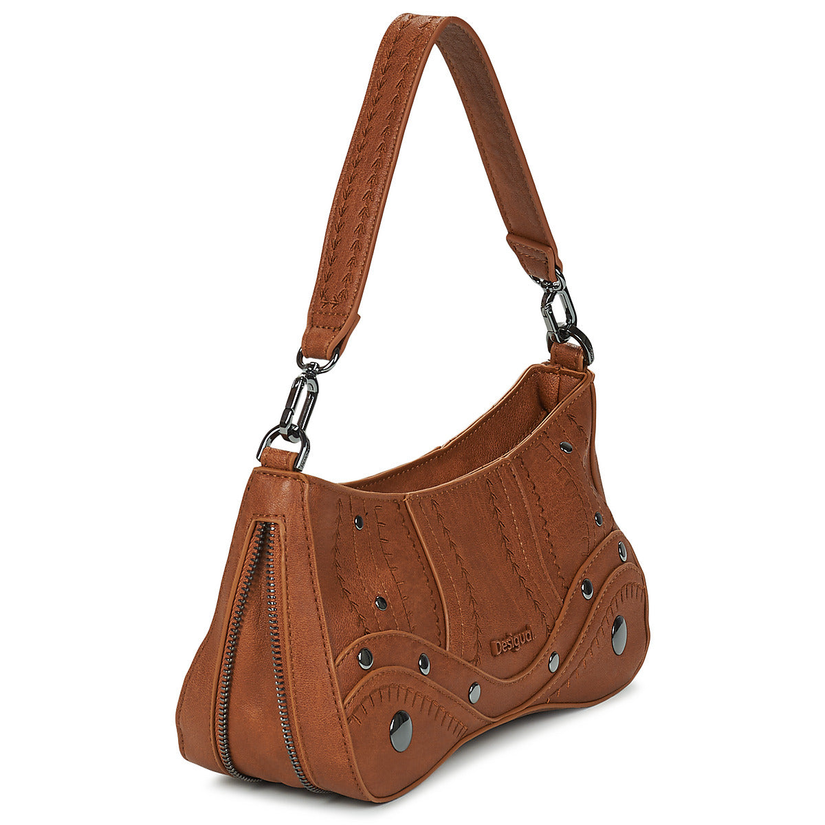 Borsa a spalla Donna Desigual  EMBRO PATCH ALSACIA  Marrone