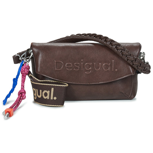 Borsa a tracolla Donna Desigual  HALF LOGO TROKEL  Marrone
