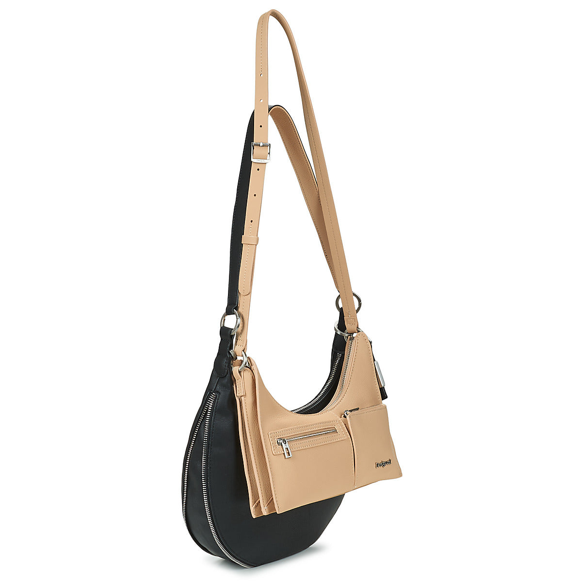 Borsa a spalla Donna Desigual  DELTA LYRA BLACK  Nero