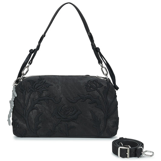 Borsa a spalla Donna Desigual  ROMEO FLORAL BERGAMO  Nero