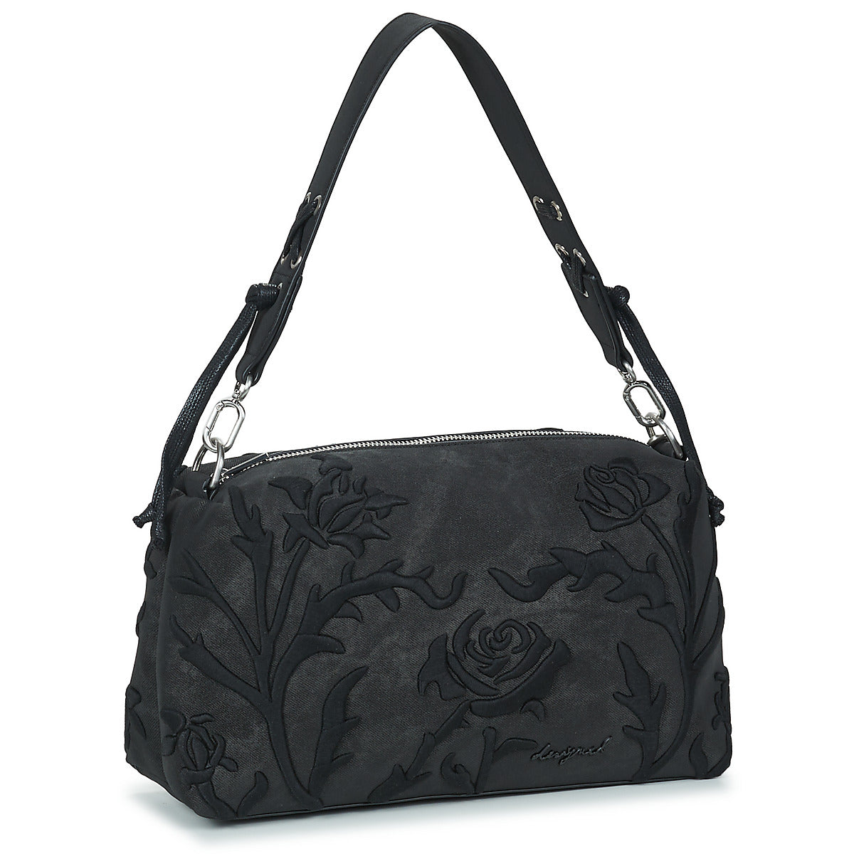 Borsa a spalla Donna Desigual  ROMEO FLORAL BERGAMO  Nero