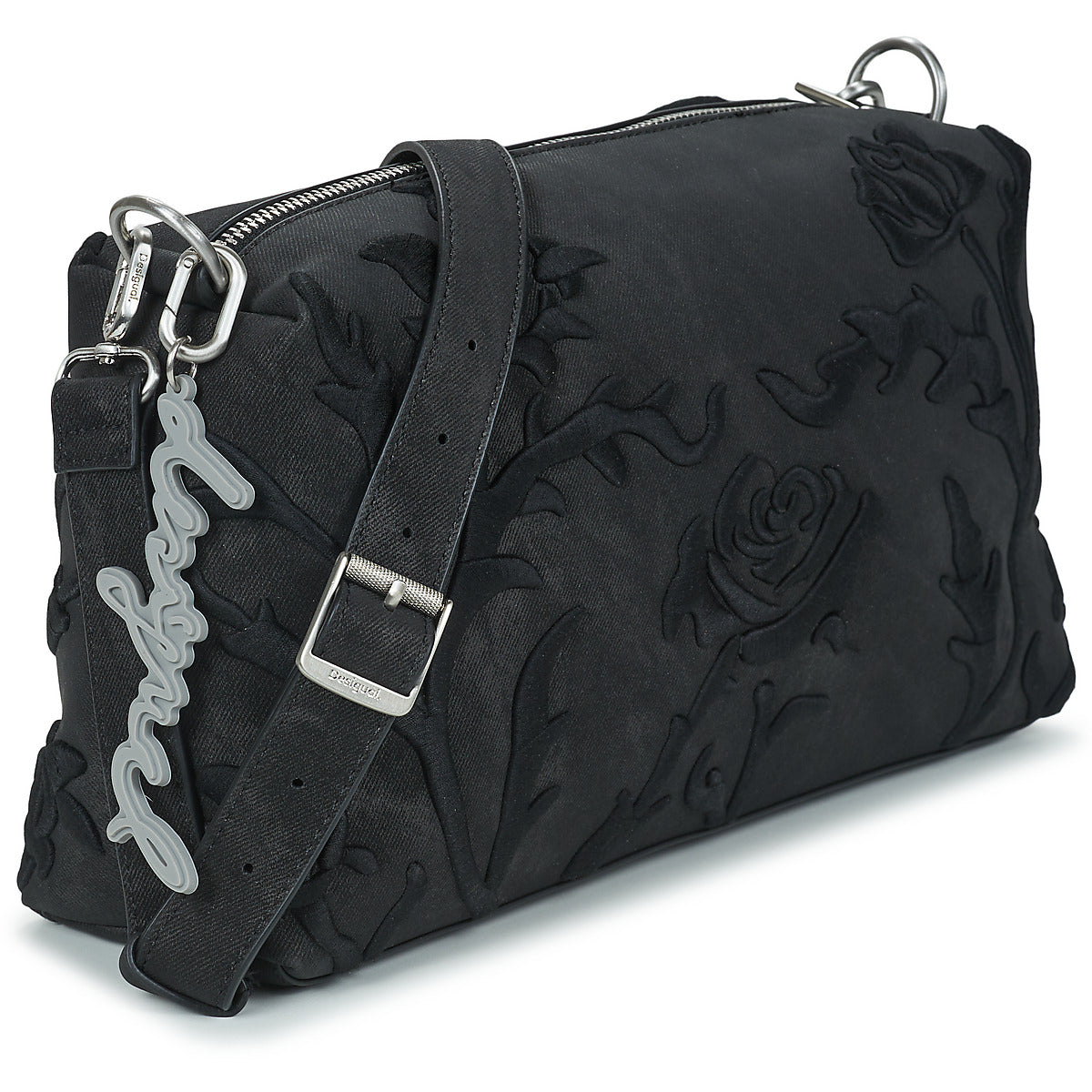 Borsa a spalla Donna Desigual  ROMEO FLORAL BERGAMO  Nero