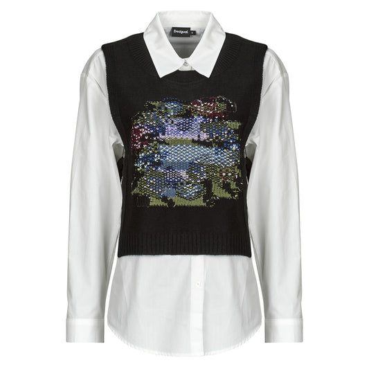 Maglione Donna Desigual  CHALECO  Multicolore