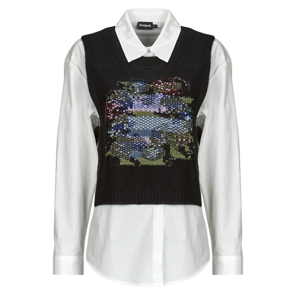 Maglione Donna Desigual  CHALECO  Multicolore