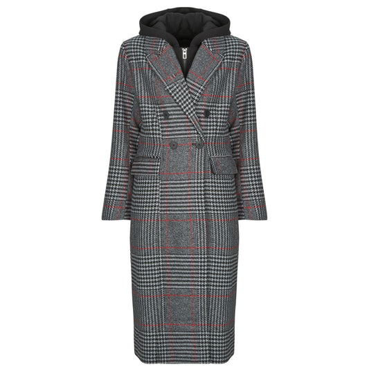 Mantella Donna Desigual  CAPUCHA CHECK  Grigio