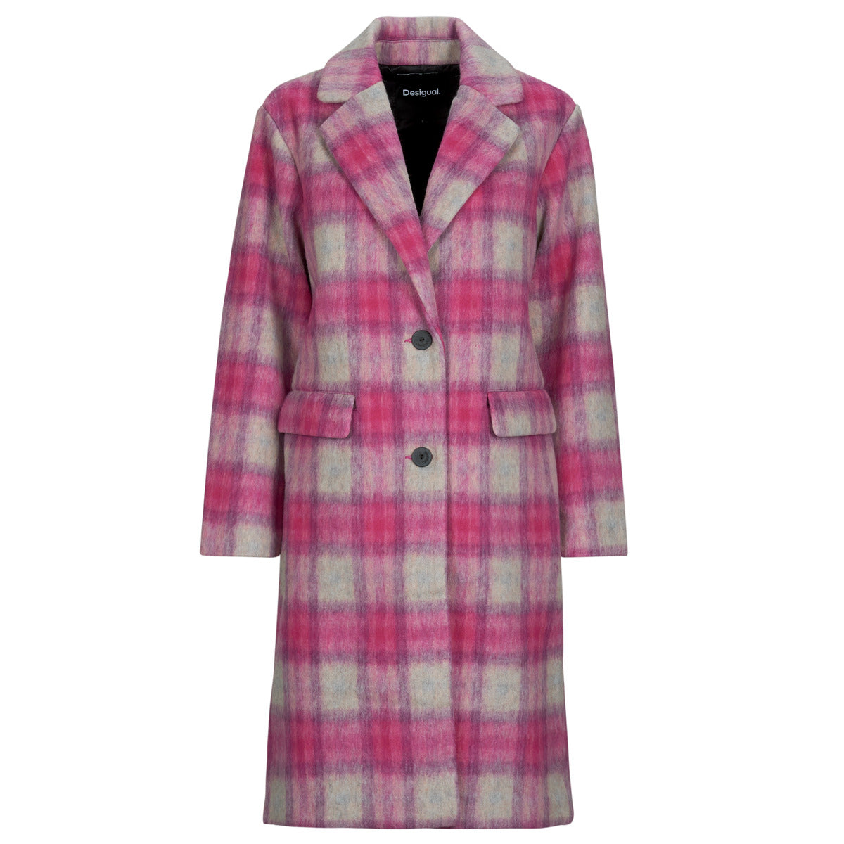 Mantella Donna Desigual  PINKCHECK  Rosa