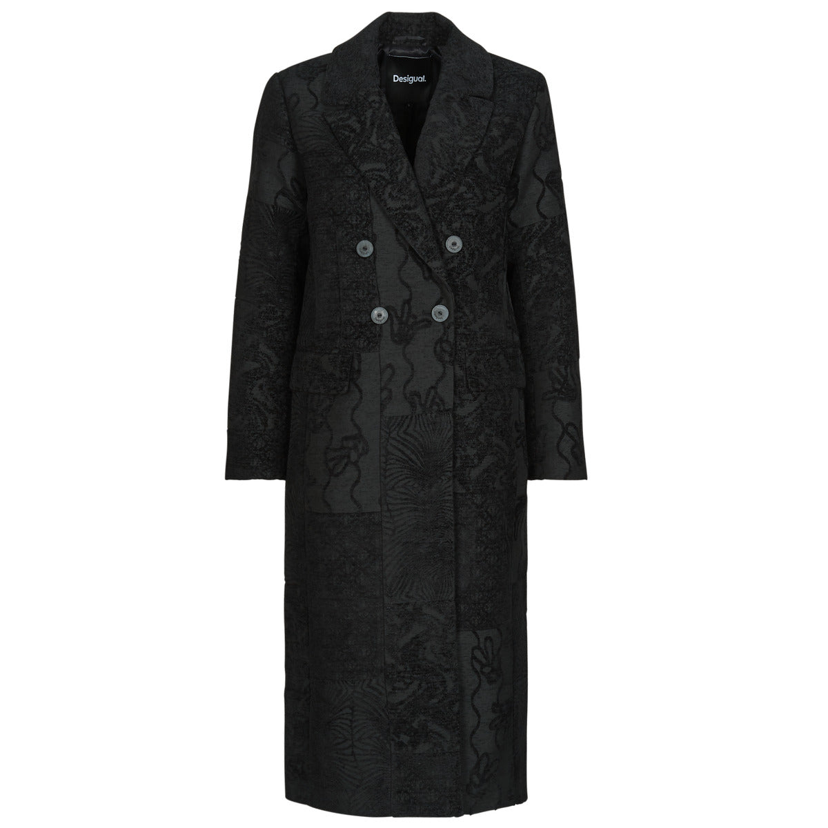 Mantella Donna Desigual  PATCH BLACK  Nero