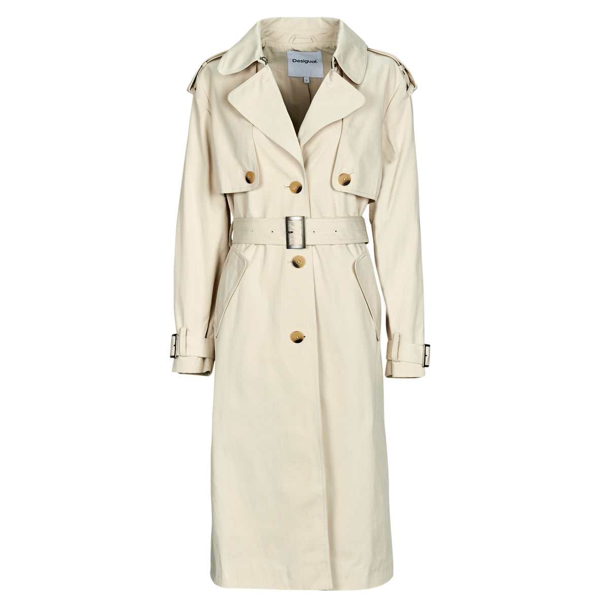 Trench Donna Desigual  PLEATED  Beige