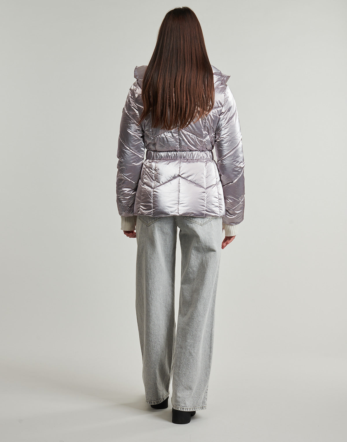 Piumino Donna Desigual  METALIC  Argento