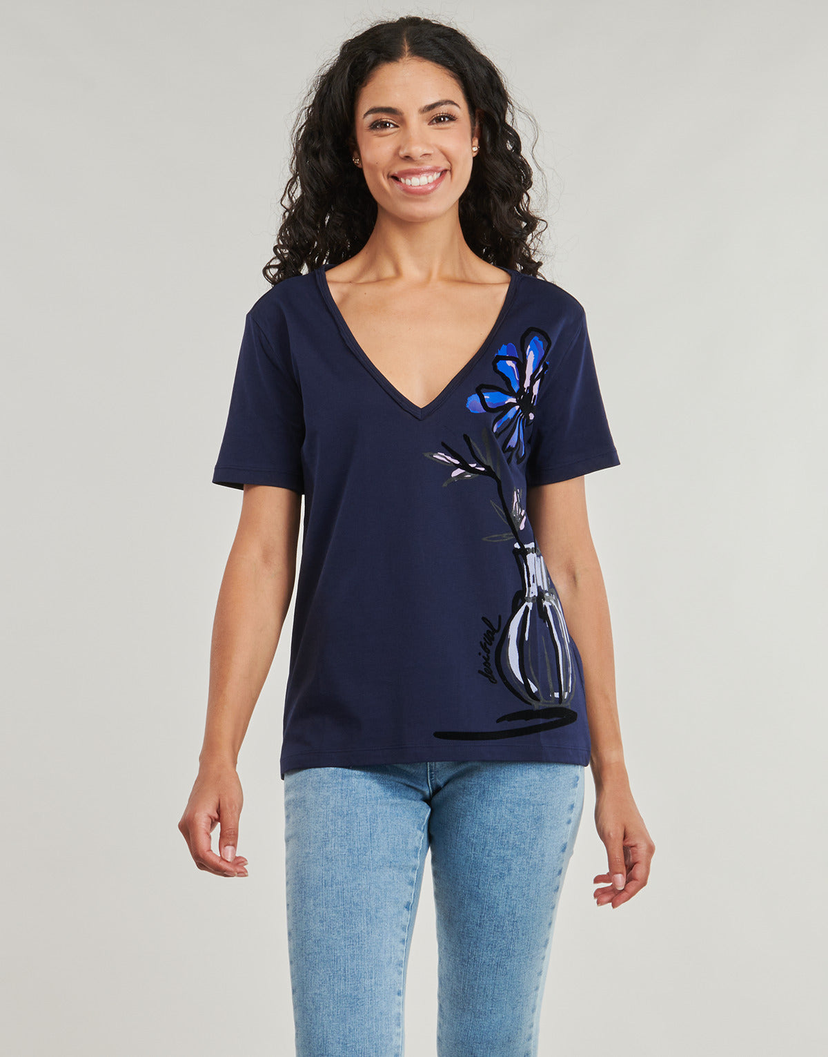 T-shirt Donna Desigual DUMAS Marine