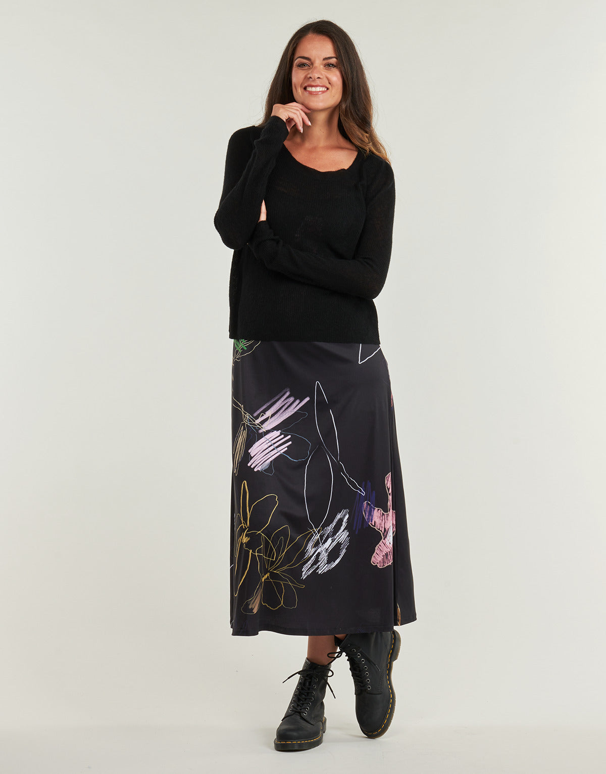 Abito lungo Donna Desigual  KALA  Nero