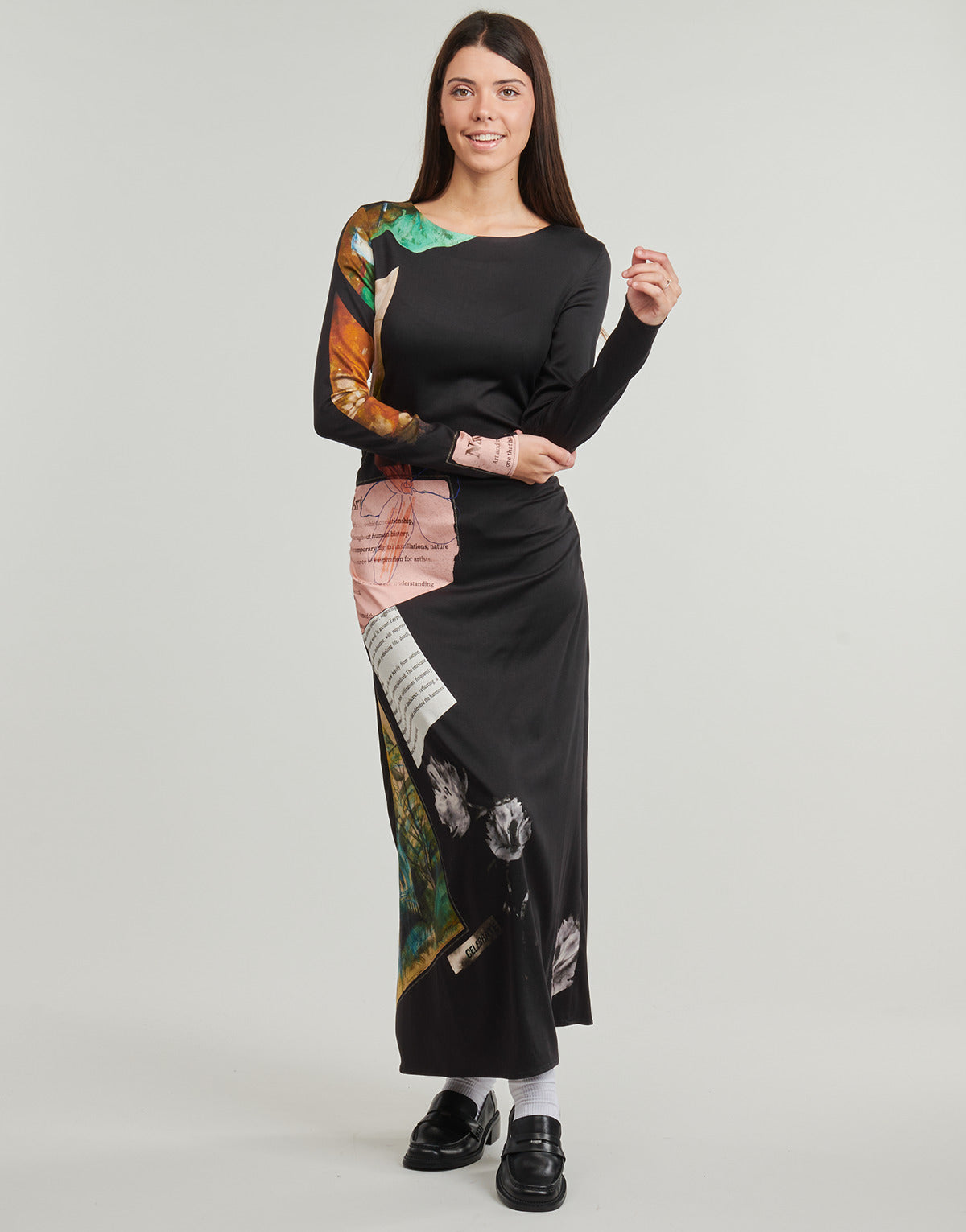 Abito lungo Donna Desigual  PATCH FIONA  Nero
