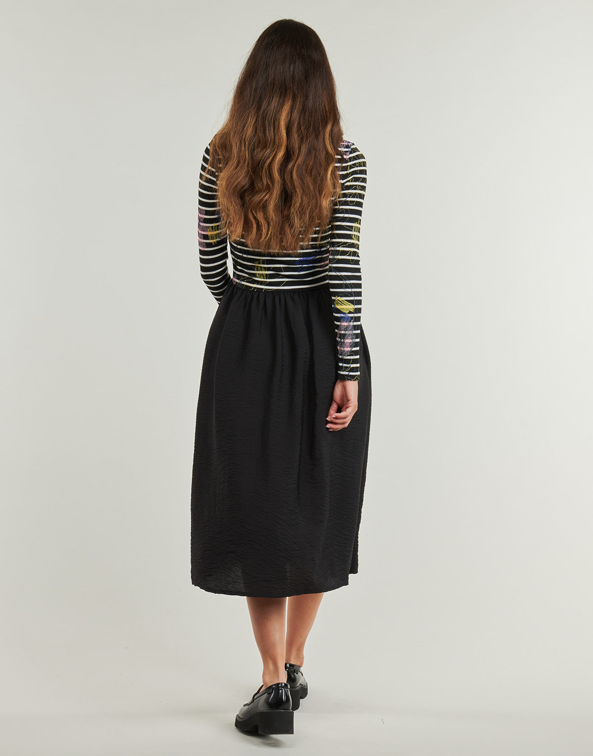 Abito lungo Donna Desigual  RAYA HIBRIDA  Nero