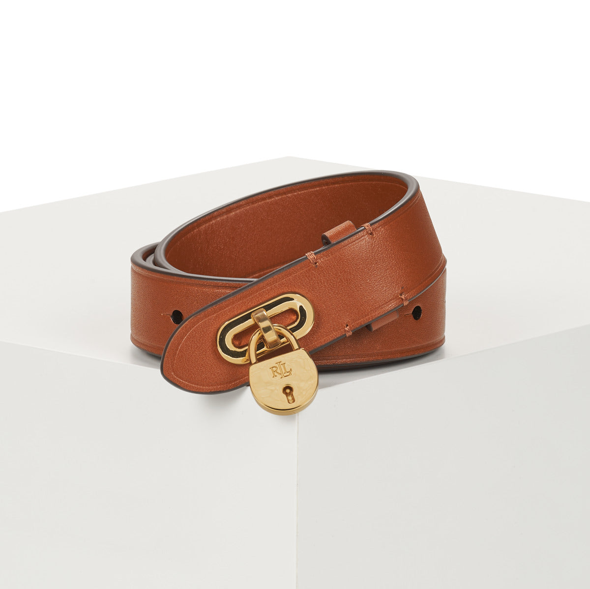 Cintura Donna Lauren Ralph Lauren PADLOCK 20-BELT-SKINNY Marrone