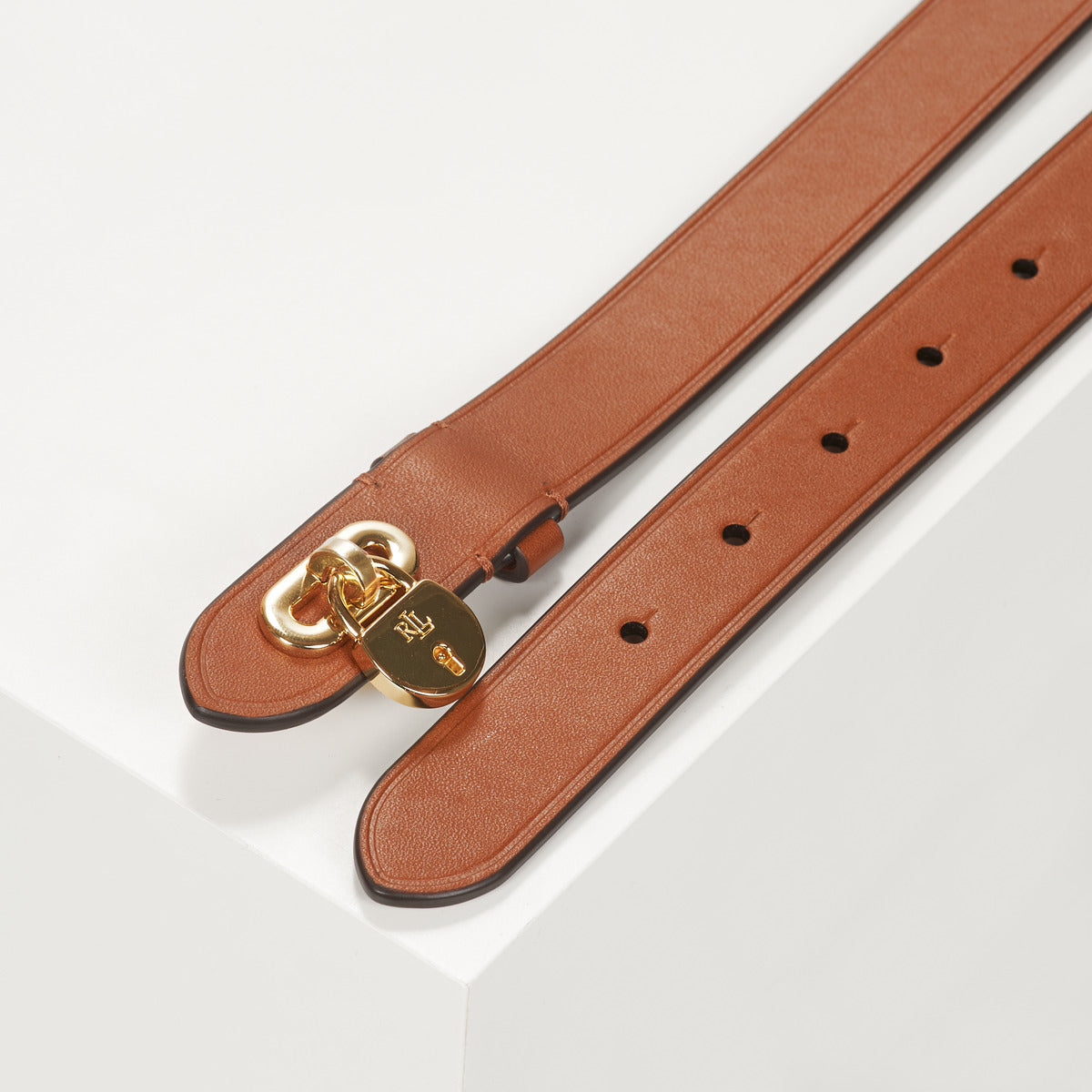 Cintura Donna Lauren Ralph Lauren PADLOCK 20-BELT-SKINNY Marrone