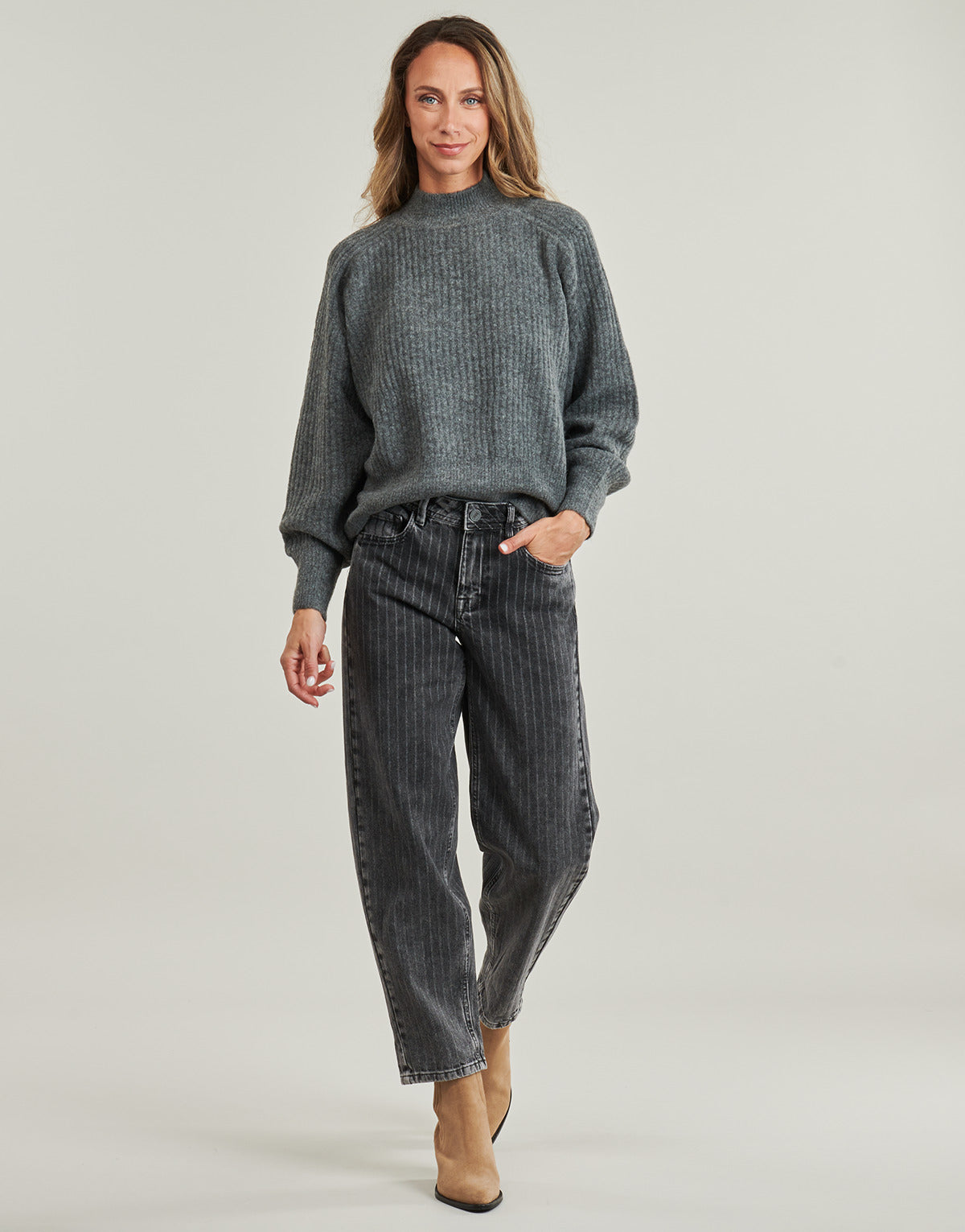 Jeans boyfriend Donna Freeman T.Porter  MAEVA DENIM  Grigio