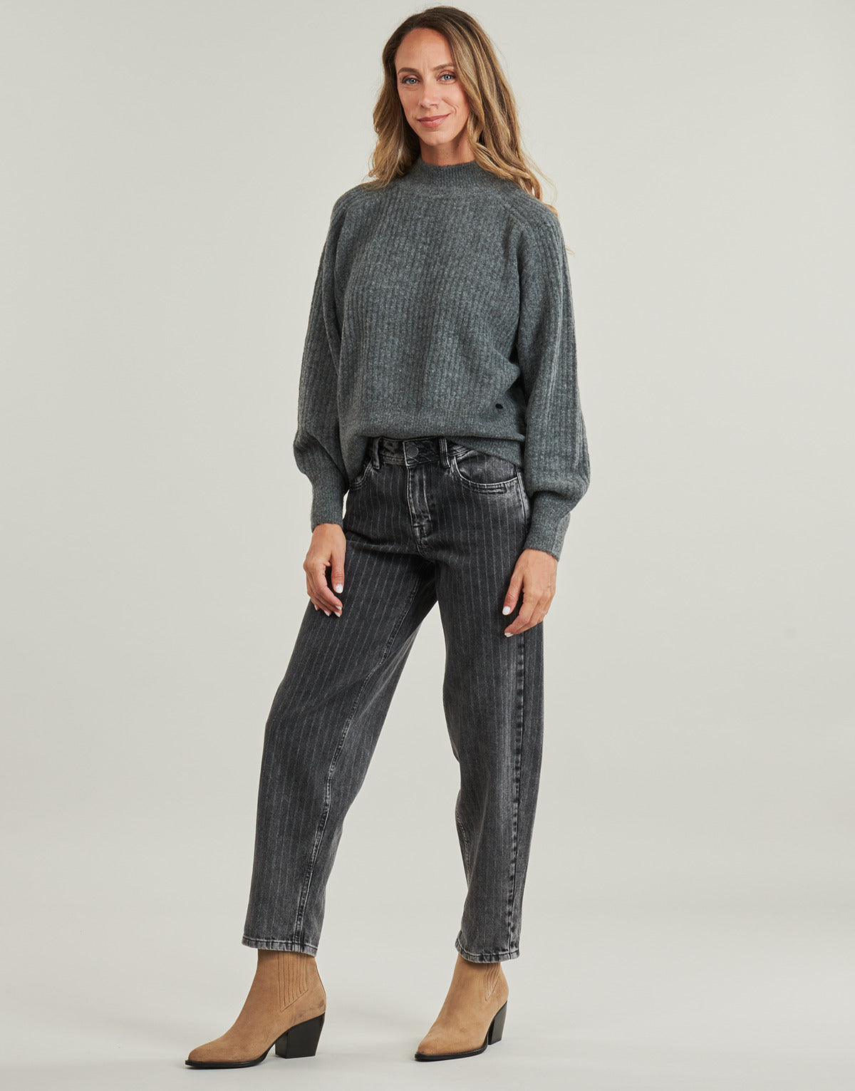 Jeans boyfriend Donna Freeman T.Porter  MAEVA DENIM  Grigio