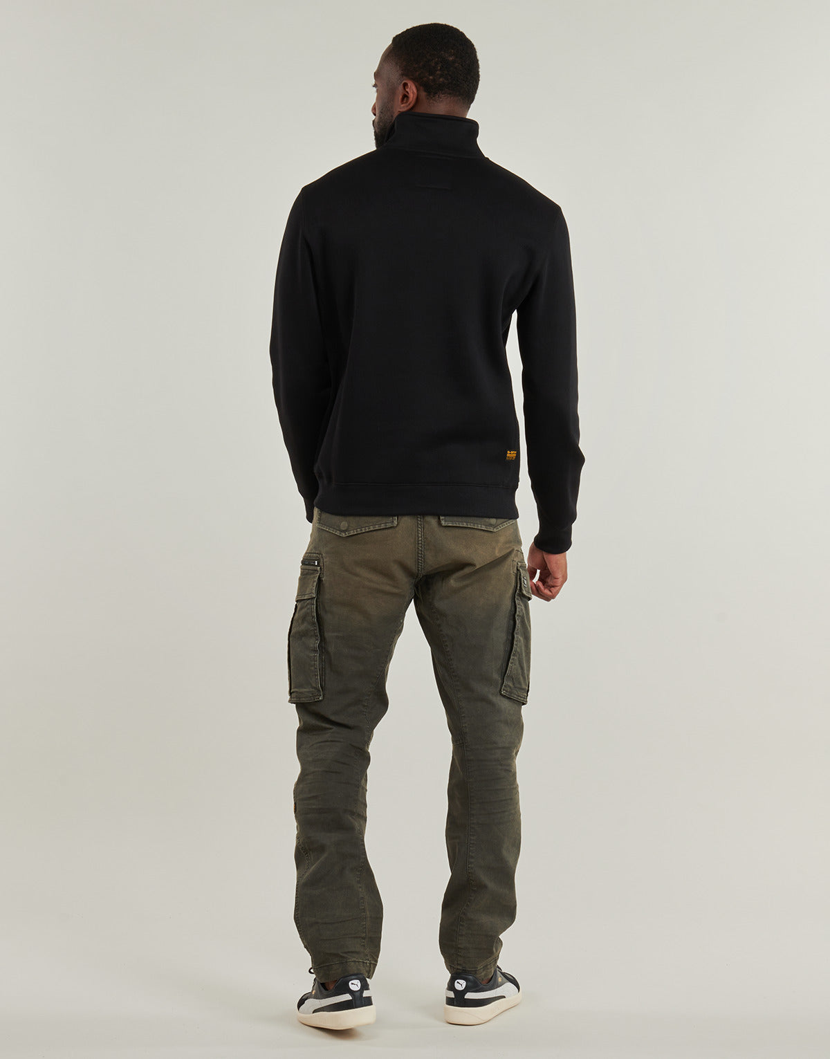 Felpa Uomo G-Star Raw  PREMIUM CORE HALF ZIP R SW LS  Nero