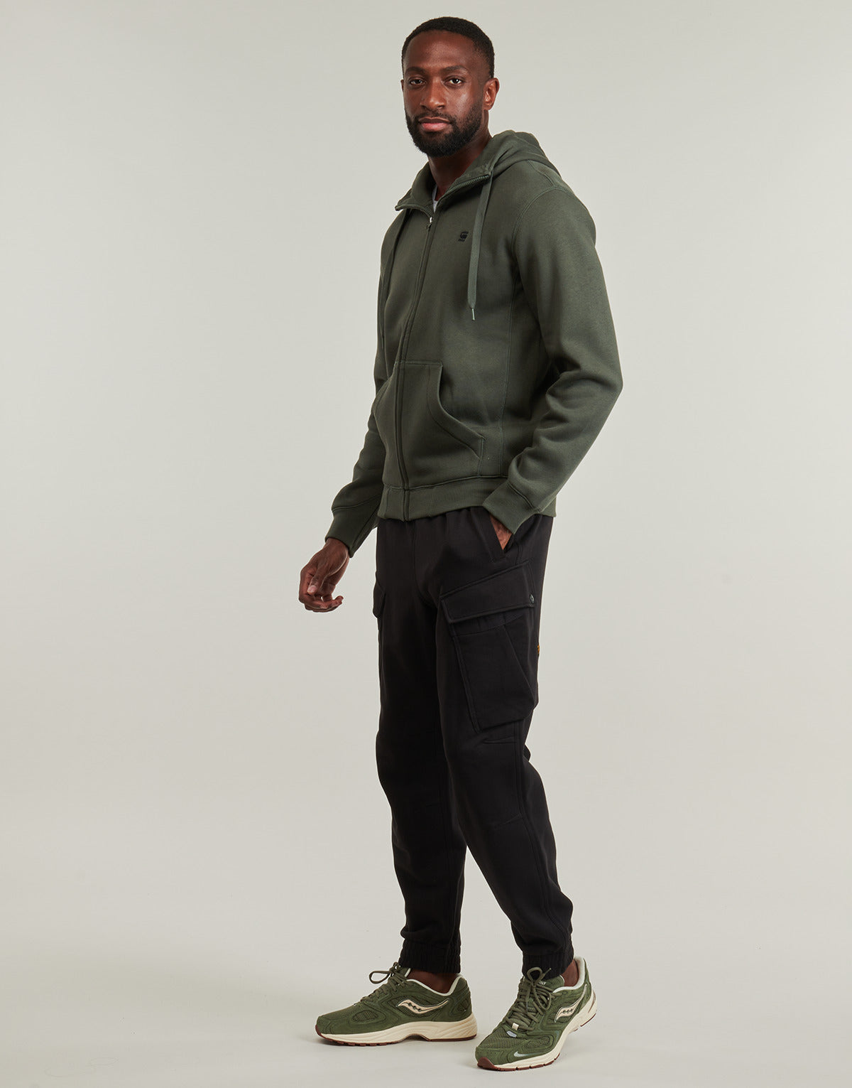 Felpa Uomo G-Star Raw  PREMIUM CORE HDD ZIP SW LS  Grigio