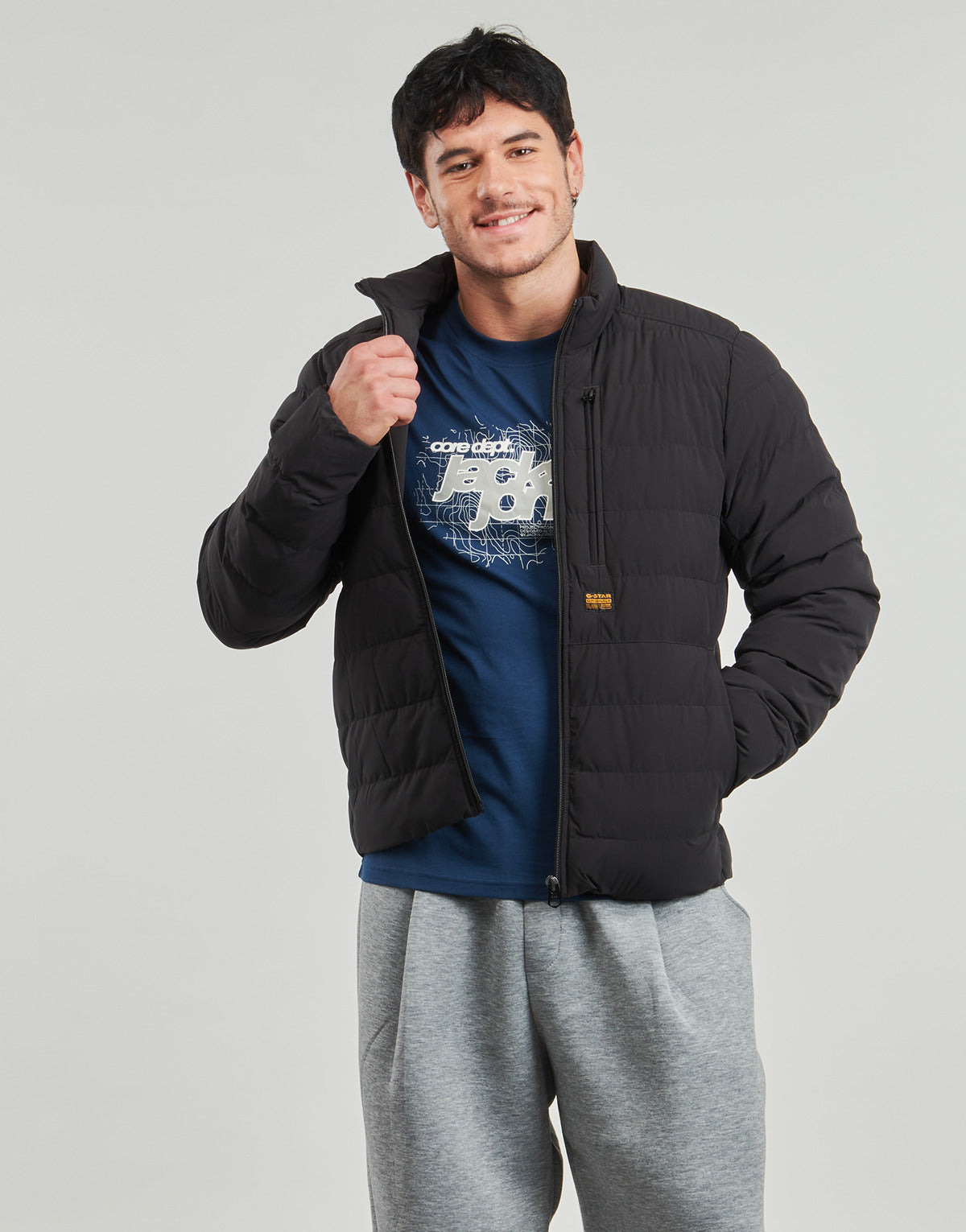 Piumino Uomo G-Star Raw  FOUNDATION LINER JKT  Nero