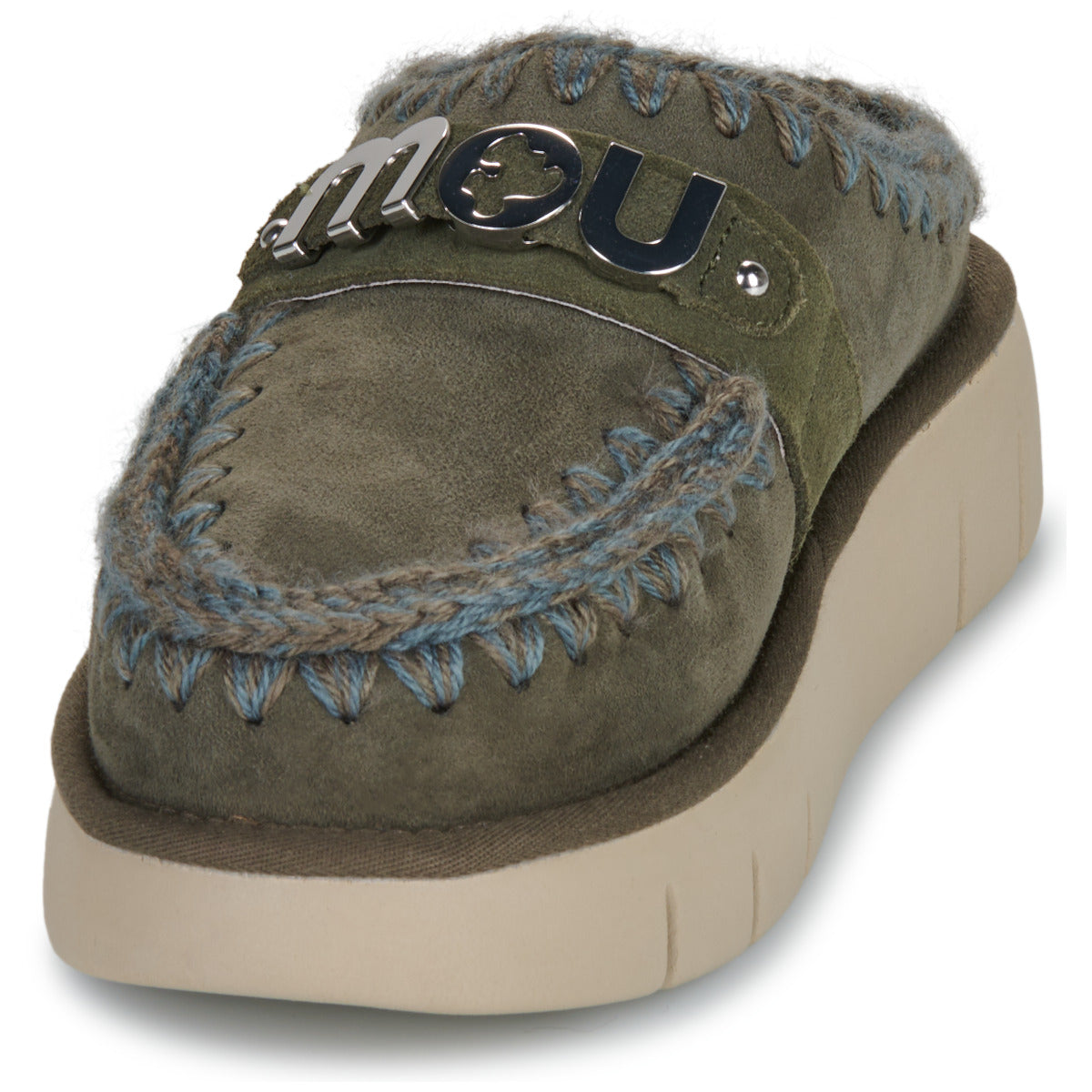 Scarpe Donna Mou  BOUNCE CLOG METAL LOGO  Kaki