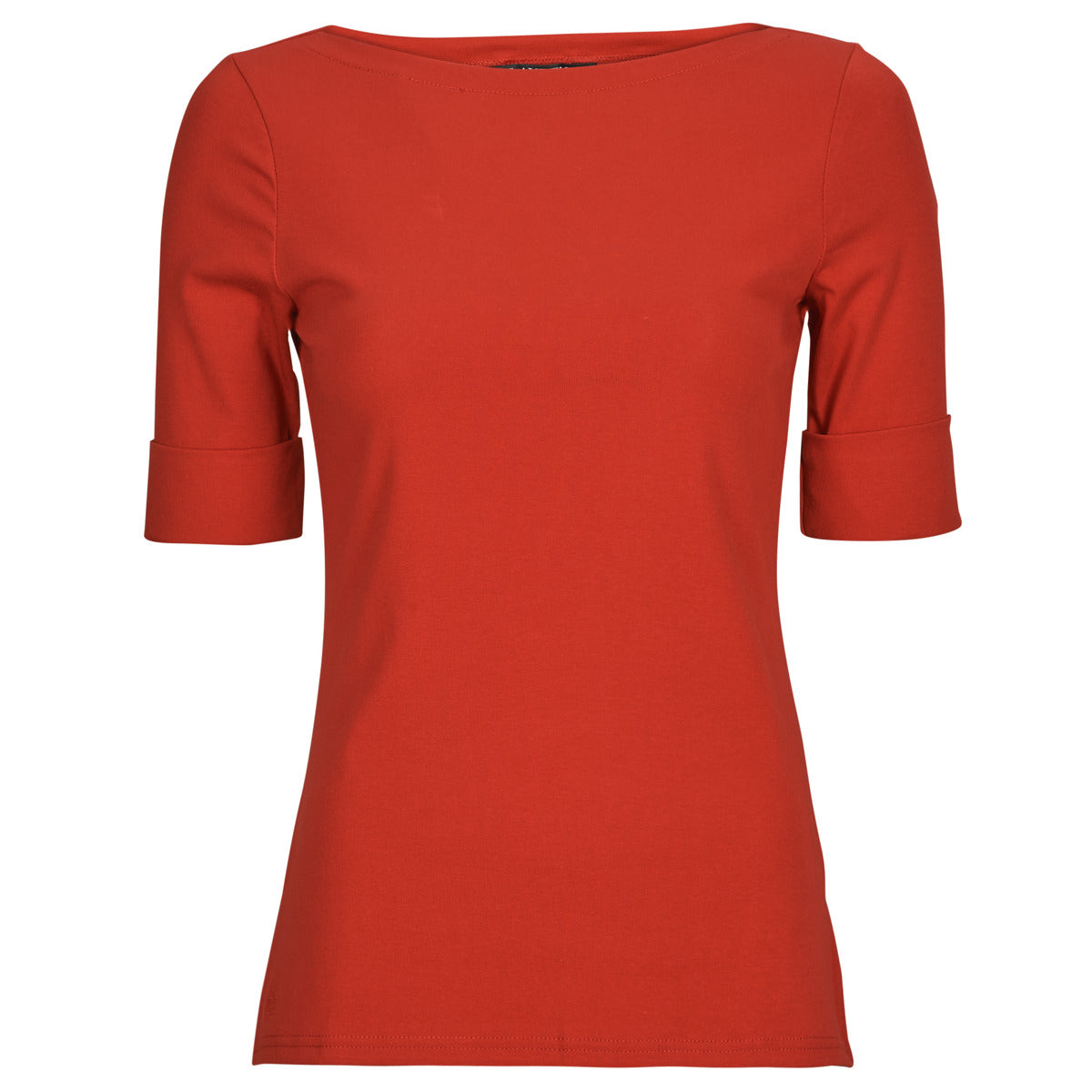 T-shirts a maniche lunghe Donna Lauren Ralph Lauren JUDY-ELBOW SLEEVE-KNIT Rosso