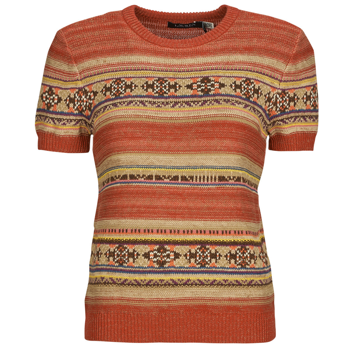 Maglione Donna Lauren Ralph Lauren EYELAH-SHORT SLEEVE-PULLOVER Multicolore