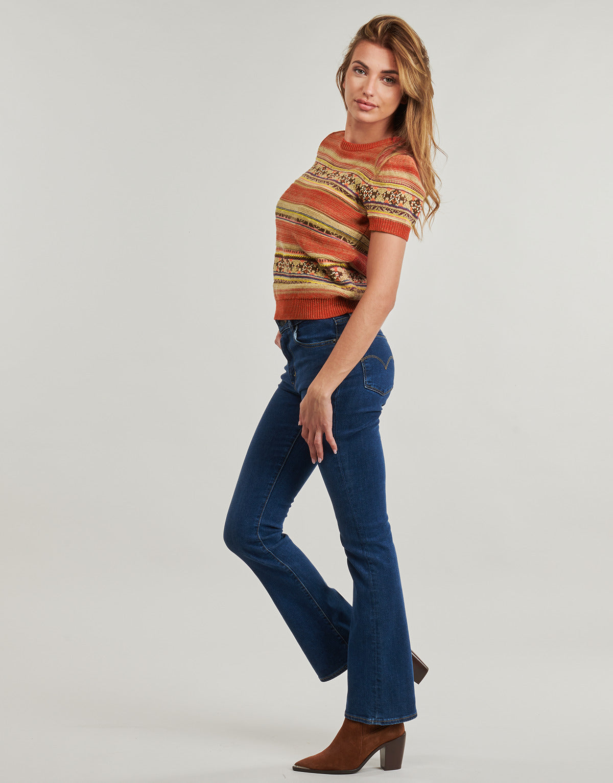 Maglione Donna Lauren Ralph Lauren EYELAH-SHORT SLEEVE-PULLOVER Multicolore