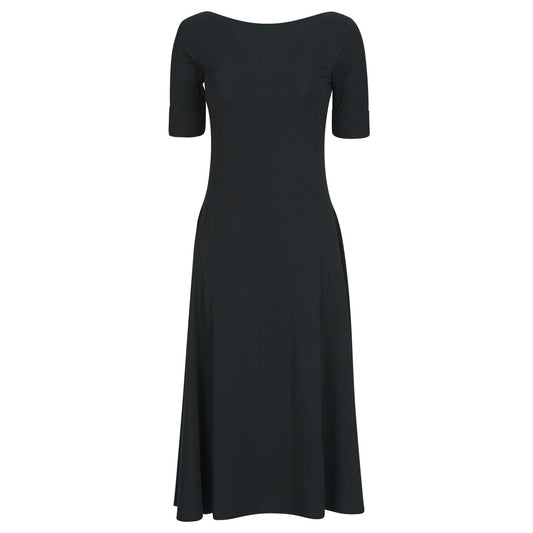 Abito lungo Donna Lauren Ralph Lauren MUNZIE-ELBOW SLEEVE-DAY DRESS Nero